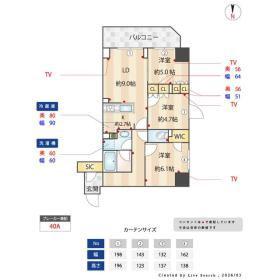 ASMACI MAISON両国II(3LDK/4階)の間取り写真