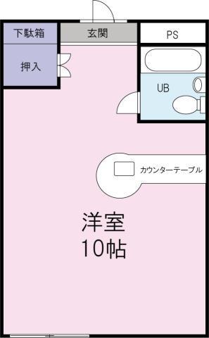 CORPO IWATANI(ワンルーム/2階)の間取り写真