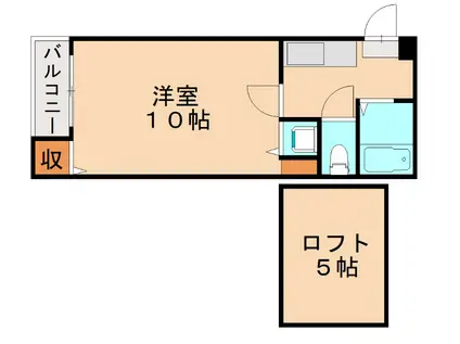 ホワイトピア(1K/1階)の間取り写真