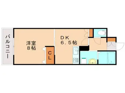 セントロイヤル(1DK/7階)の間取り写真