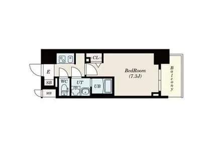 S-RESIDENCE東海通(1K/11階)の間取り写真