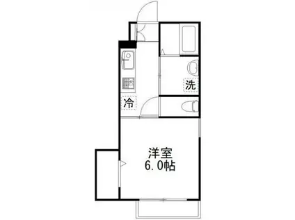 ESTASIA船橋日大前(1K/1階)の間取り写真
