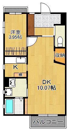 リオ セレッソ(1LDK/3階)の間取り写真