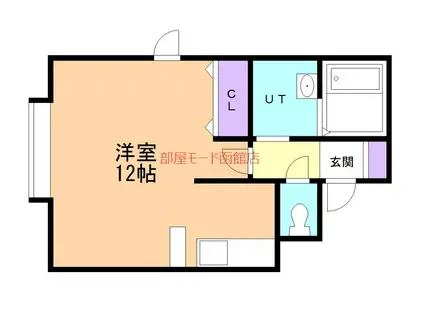 ラ・フォレ美原(ワンルーム/2階)の間取り写真