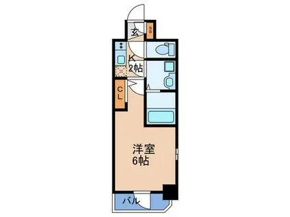 エスリードレジデンス梅田フロント(1K/7階)の間取り写真