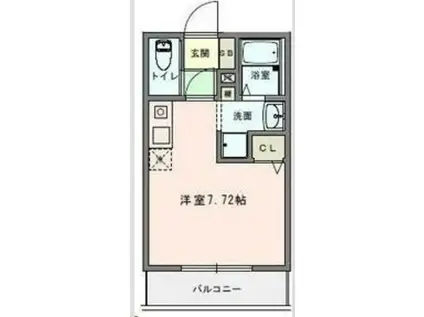 COSMO VILLA ATSUGI A(ワンルーム/3階)の間取り写真