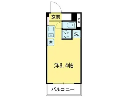 ラフィーヌ立石(ワンルーム/4階)の間取り写真