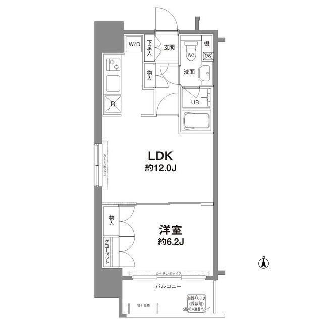 コンフォリア新宿御苑I(1LDK/13階)の間取り写真