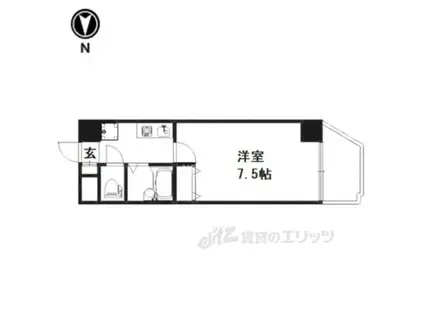 ソレーユコニシ(1K/2階)の間取り写真