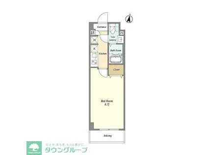 アルファコート青砥4(1K/5階)の間取り写真