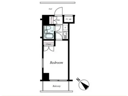 ステージファースト武蔵小山(1K/1階)の間取り写真