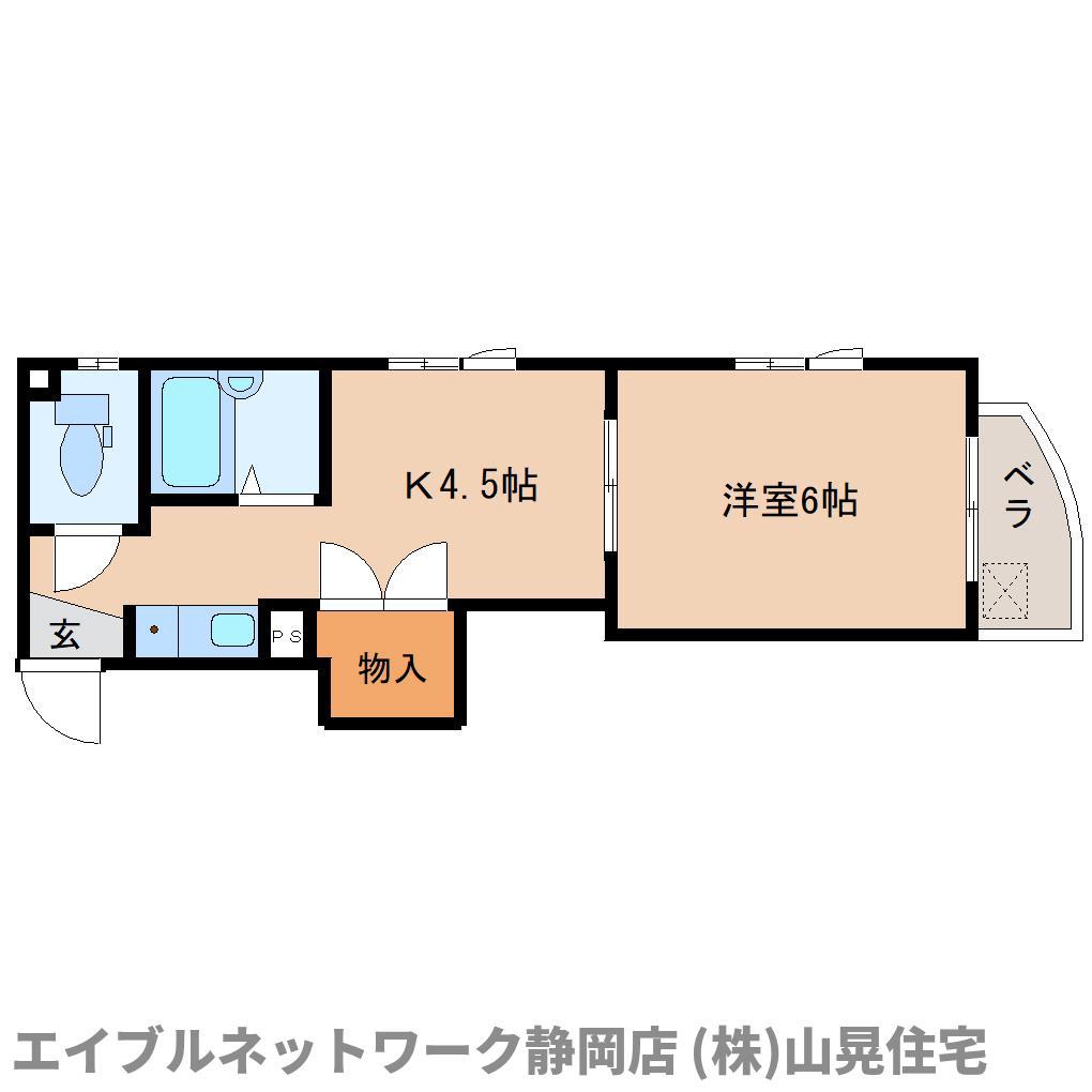 サンシャイン小泉(1K/3階)の間取り写真