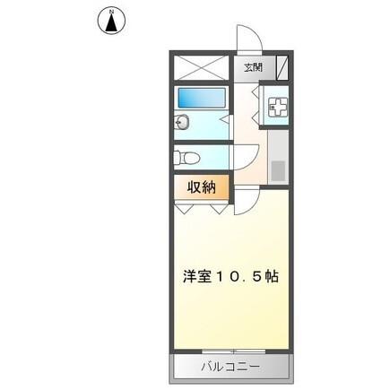 メゾン白板(1K/3階)の間取り写真