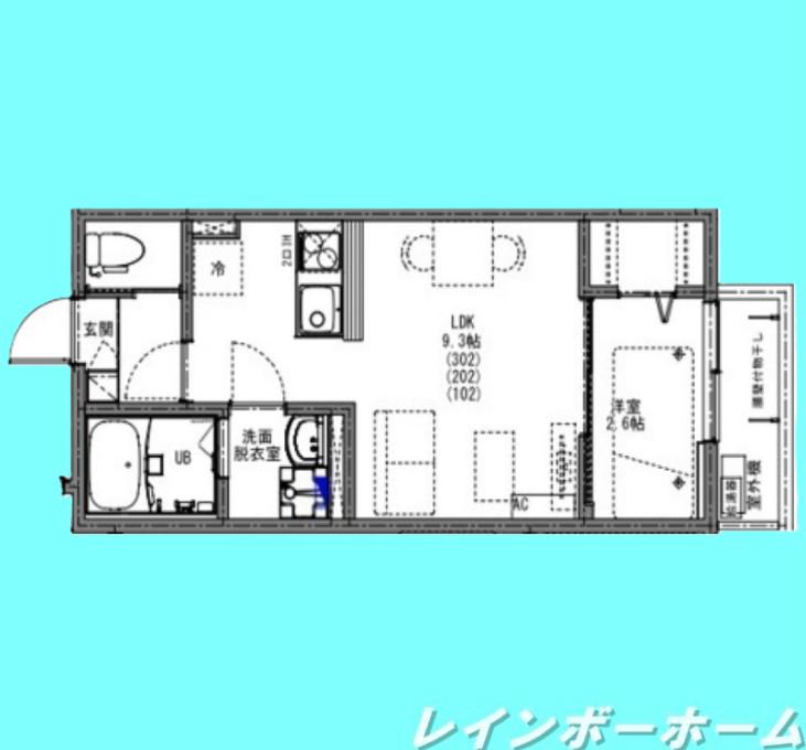 KEIAI RESIDENCE 南柏(1LDK/3階)の間取り写真