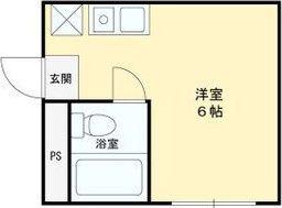 ビルディングI(ワンルーム/4階)の間取り写真