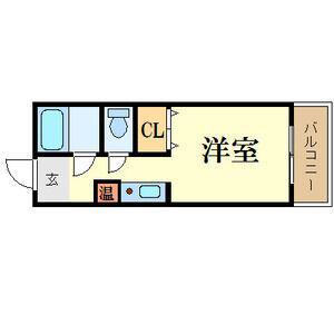 アークみささぎ(ワンルーム/3階)の間取り写真