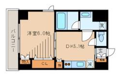 スタイル東上野(1DK/7階)の間取り写真