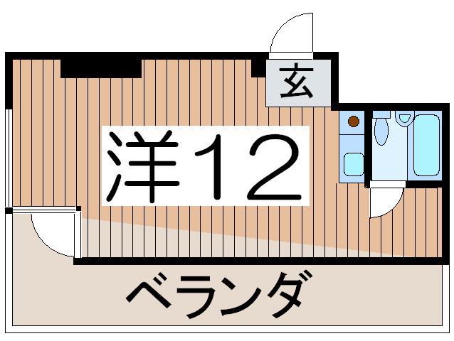ヒトモトビル(ワンルーム/3階)の間取り写真