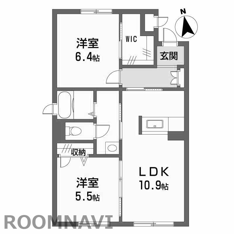 ＪＲ牟岐線 阿波富田駅 徒歩25分 3階建 築14年(2LDK/1階)の間取り写真
