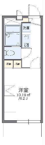 レオパレスKTII(1K/3階)の間取り写真
