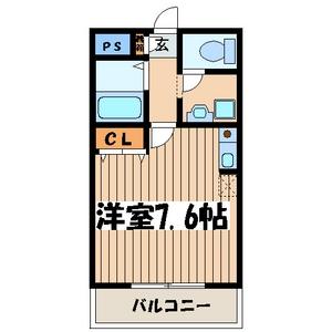 ヴェルテハタヤマ(ワンルーム/5階)の間取り写真