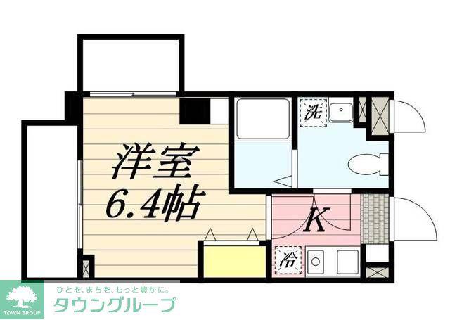 レスポワール・多摩川(1K/3階)の間取り写真
