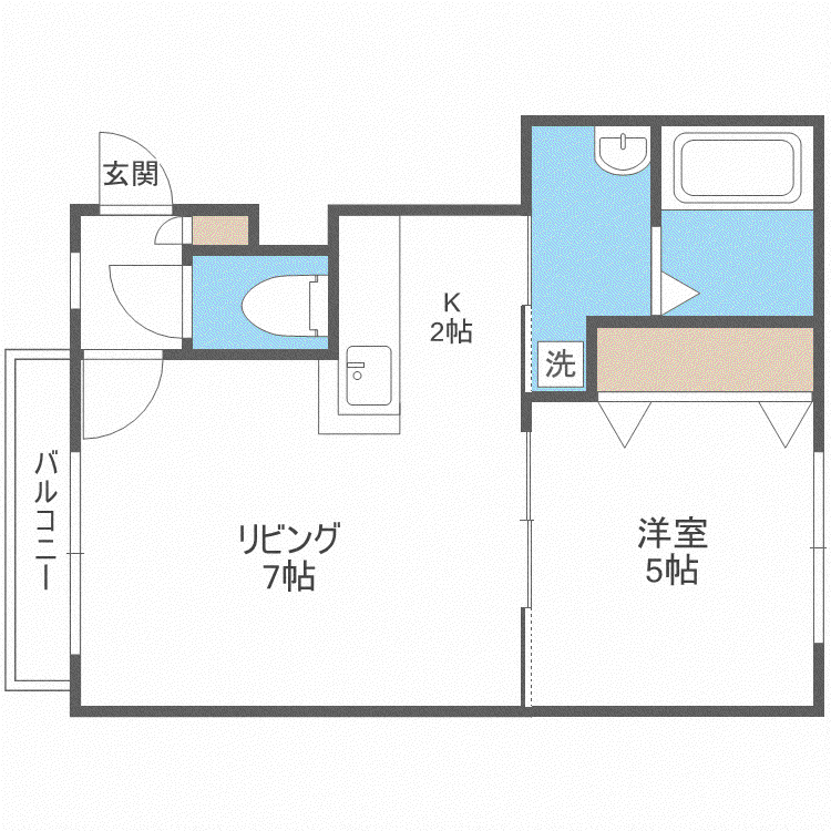 WILL(1LDK/3階)の間取り写真