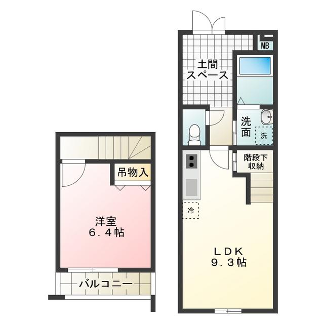 フジパレススリーハーブズ中百舌鳥町1丁(1LDK/1階)の間取り写真