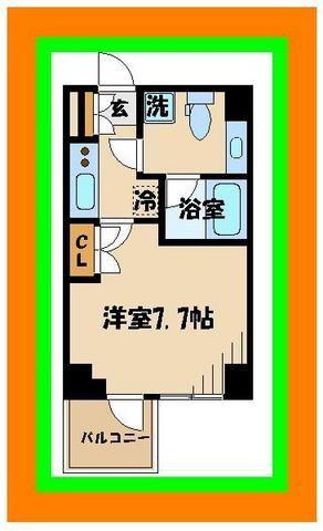 ステージグランデ府中東(1K/6階)の間取り写真
