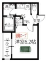 HIMAWARI検見川(1K/2階)の間取り写真