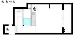 LEVANTE SAKAE イースト(ワンルーム/6階)の間取り写真