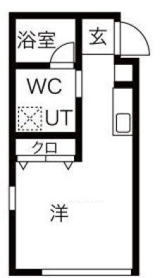 LUDENS東新町(ワンルーム/5階)の間取り写真