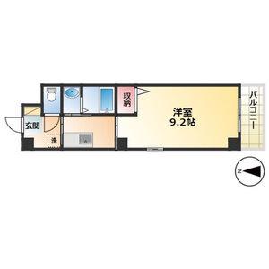 LOE中村公園(1DK/4階)の間取り写真