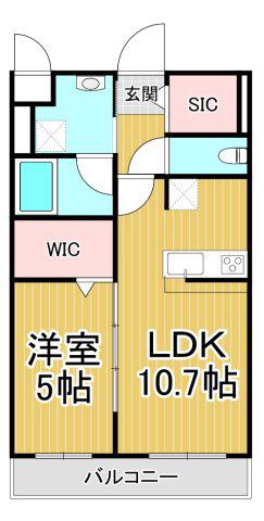 ノア伊丹湊町(1LDK/3階)の間取り写真