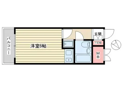 メゾン北馬込(ワンルーム/3階)の間取り写真