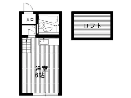 ダイワレジデンス(ワンルーム/2階)の間取り写真