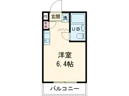 シルフィード用賀(ワンルーム/2階)の間取り写真