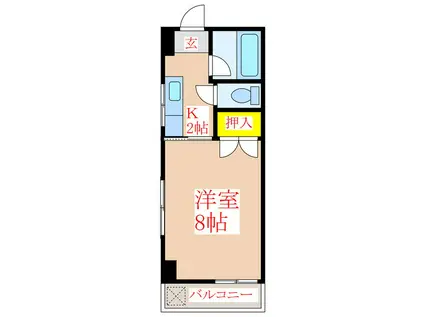 坂本マンション(1K/5階)の間取り写真