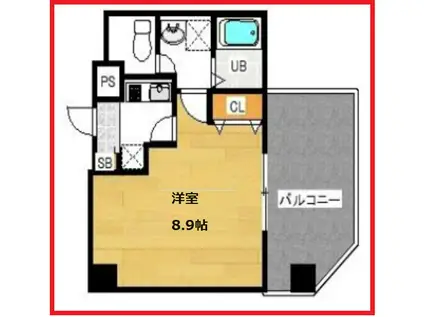 金太郎ヒルズ243松が谷(1K/7階)の間取り写真