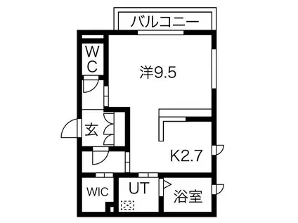 シャーメゾンハレクラニ(1K/3階)の間取り写真