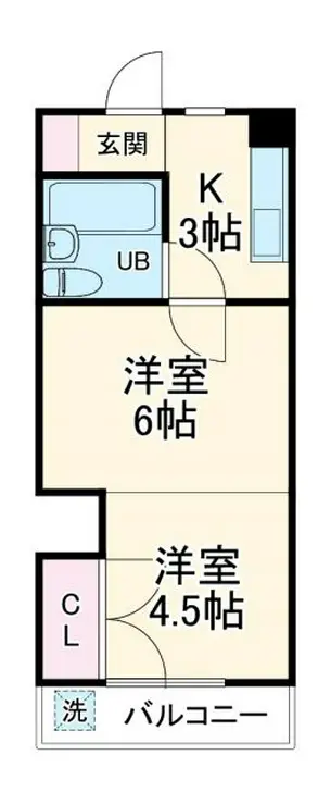 第15ユーセードムス大宮 3階階 間取り