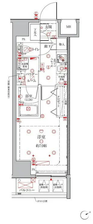 クレイシアIDZ三田 2階階 間取り