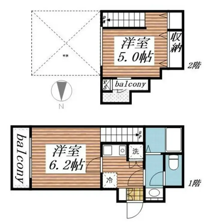 モカネスト久が原 4階階 間取り