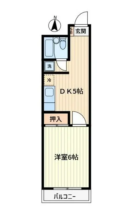 グリーンヒル 4階階 間取り