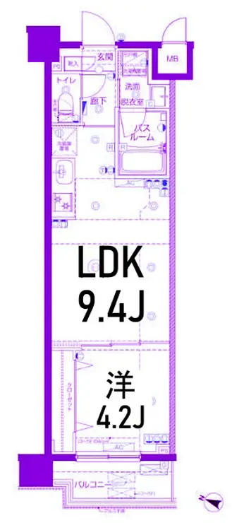 AELL横浜吉野町 6階階 間取り