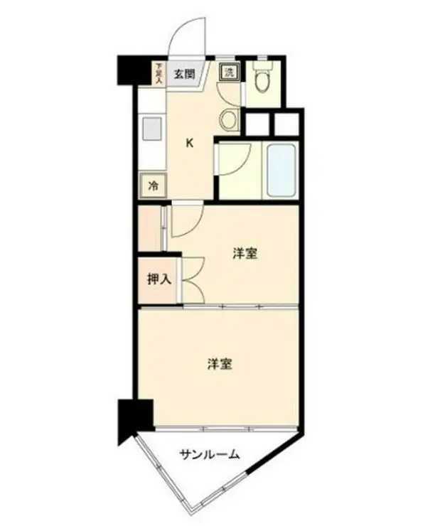 柏木ハイツ 1階階 間取り