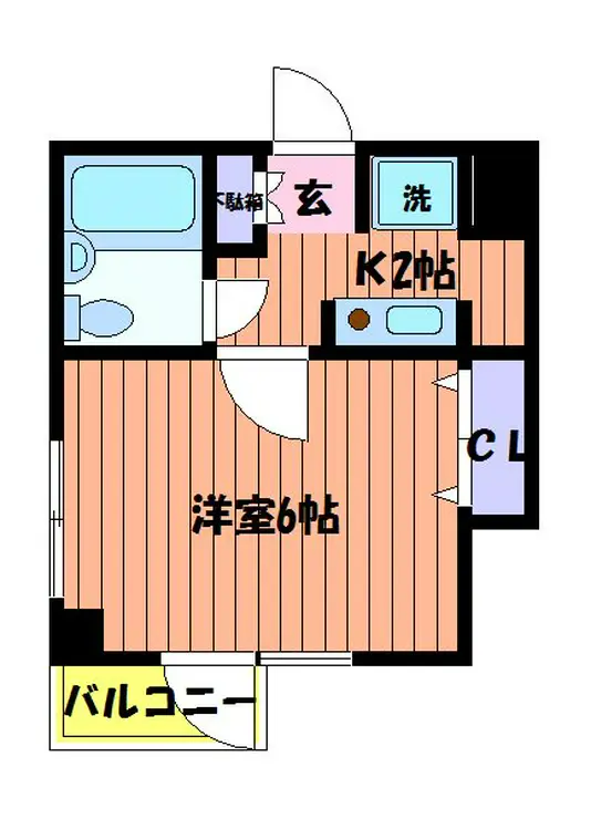 グレイシャス国立 2階階 間取り