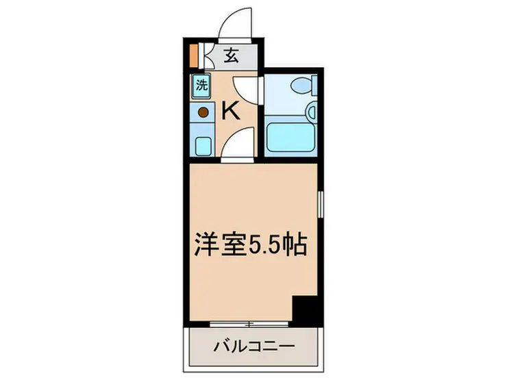 リゾーム中里Ⅲ 6階階 間取り