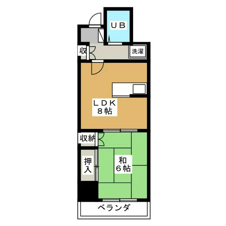 武蔵野第2パークマンション 1階階 間取り