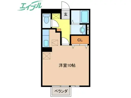 COURT ROMAN(ワンルーム/1階)の間取り写真